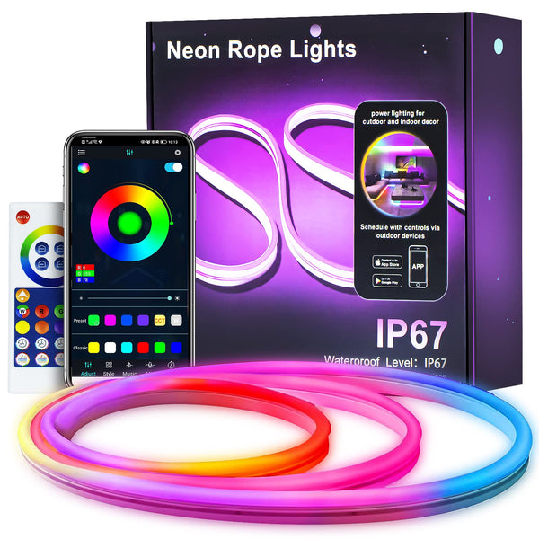 5M RGBIC Neon LED Streifen mit App-Steuerung