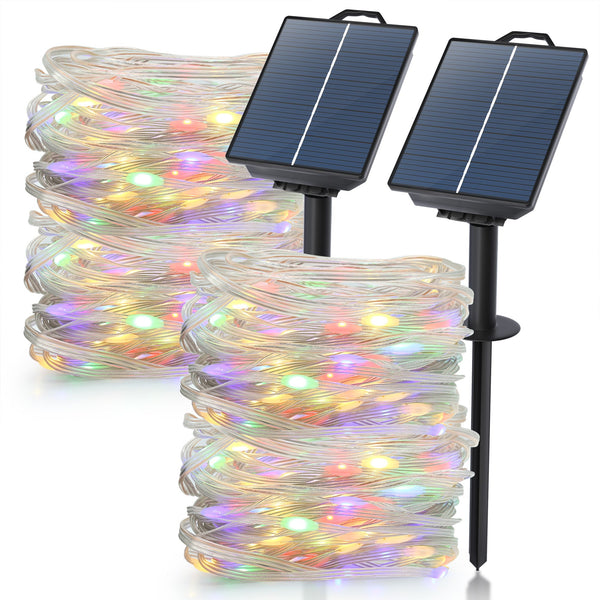 2 Stück Solar-Lichterkette für den Außenbereich, 12m