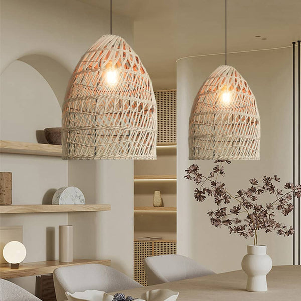 Neuer kreativer Wohnzimmer-Rattan-Pendellampenschirm