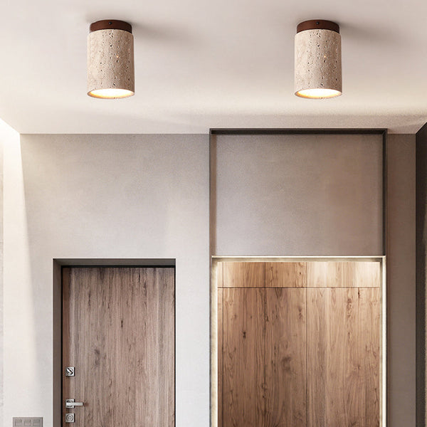 Nordisches Wohnzimmer Flur Holz Decke Lampe Designer Downlight