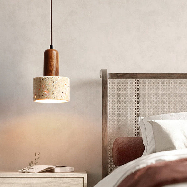 Wabi-Sabi Creative Homestay Travertin Stein Pendelleuchte